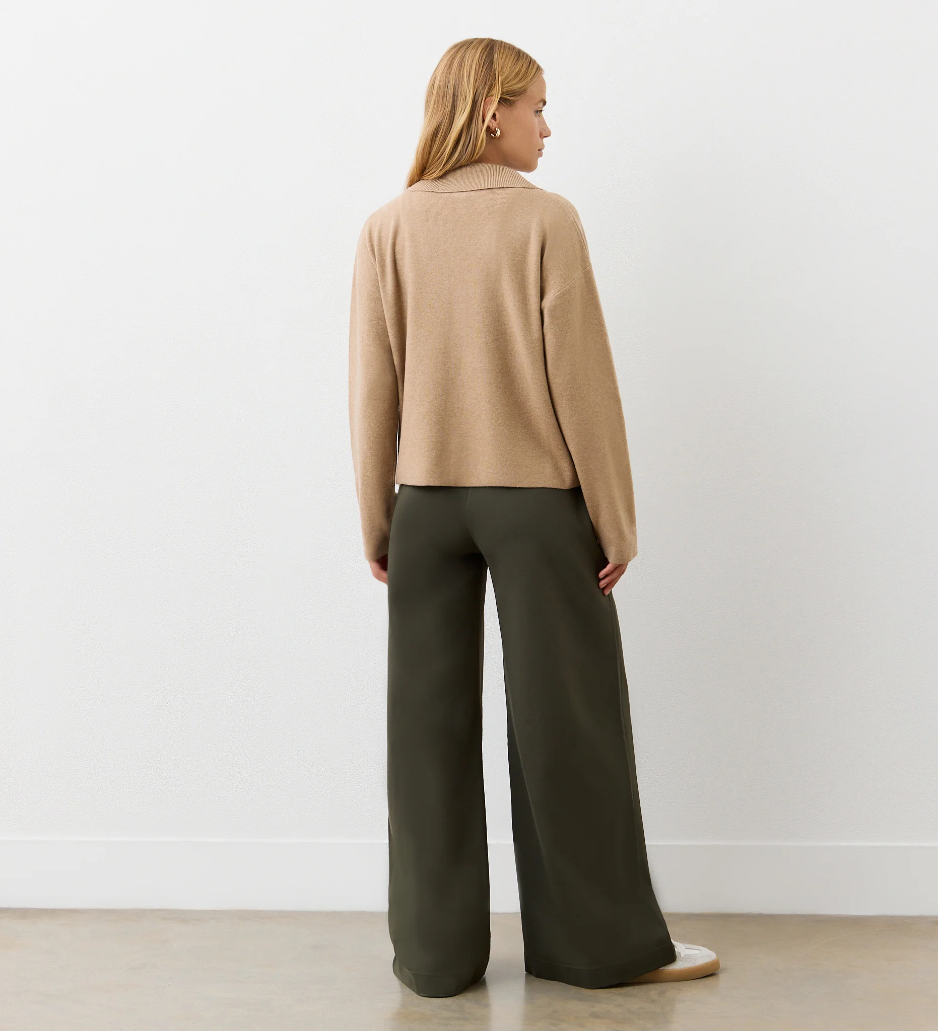 Raegan Beige Button Front Cardigan - Image 4